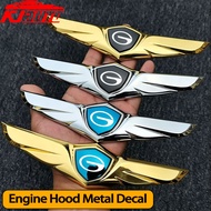 3D Wing‑Shaped Zinc Alloy Engine Hood Metal Emblem Badge For GAC Trumpchi GA4 GS3 GS4 Emkoo Empow GN
