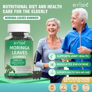 BIYODE Moringa Leaf Gummies for lowers blood sugar 400mg Moringa With A, C, E HALAL Vegan 0 Sugar