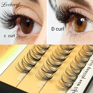 Lvcheryl 10D D+ Curl Eyelash Extension Set Hair Extensions Human Hair Individual Lashes Nesura Eyela