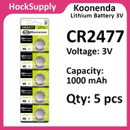 [5pcs] Koonenda CR2477 Lithium 3V Button Battery 2477 [FAST SHIP OUT]