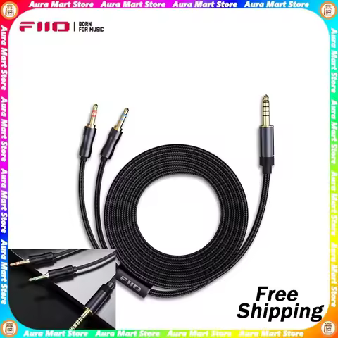 [Genuine Original] FiiO LL-4.4A High-quality Audio Dual 3.5mm to 4.4mm Balanced Headphone Cable 1.5M