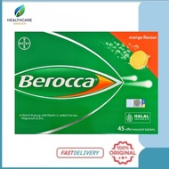 Berocca Effervescent Vitamin C with B Complex Orange Flavour (45 Tablets) EXP: July 2028