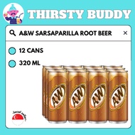 A&W Sarsaparilla Root Beer - 12 x 320ml