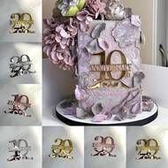 Happy Anniversary Cake Topper, Wedding Anniversary Cake Topper, 10th / 20th / 30th Anniversary Cake 