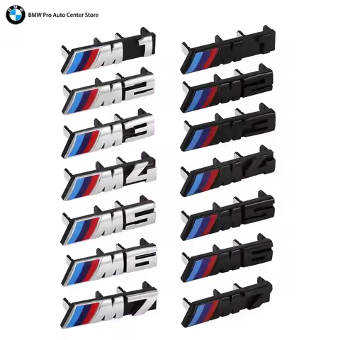 ww 3D ABS Car Front Grille Badge Emblem Buckle For BMW M Logo M2 M3 M4 M5 M6 F48 G01 E84 E83 F39 F10