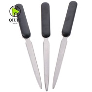 QIUJUU 3 Pieces Letter Opener Open Letter, Grip 3 Pieces Letter Opener, Staple Stainless Steel Human