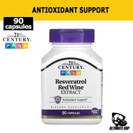 21st Century, Resveratrol Red Wine Extract, Resveratrol, Antioxidant Supplement, Vitamin C , 90 Caps
