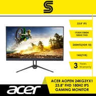 ACER AOPEN 24KG3YX1 23.8" FHD 180Hz IPS Gaming Monitor