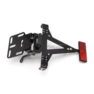 Universal Motorcycle Scooter License Plate Bracket Tail Rear Light Mount Holder for Yamaha MT-07 YZF