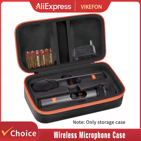 Wireless Microphone Case for JBL Wireless Two Microphone System Universal Handheld Dual Mic Travel B