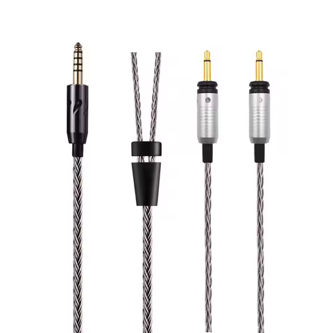 6N 16-core braided 4.4mm balanced Audio Cable For Fiio FT3 FT5 FT1 FT7 Headphones