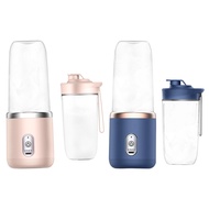 [Brush in vain]Personal Mini Electric Fruit Juicer Smoothie Blender 6 Blades Fruit Juicing Cup for Home Outdoor Office