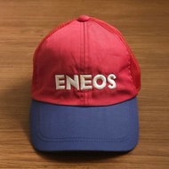 Vintage Eneos Cap Hand​Two​ Good Condition In The Era​ Leather Hat​ Initial​ D​