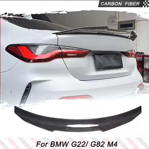 Dry Carbon Fiber Trunk Racing Spoiler for BMW 4 Series G22 G82 M4 Coupe 2021-2023 Auto Rear Boot Lid