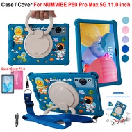 For NUMVIBE P60 Pro Max 5G 11.0 inch High Quality Soft Silicone Shockproof Stand Cover NUMVIBE P60 P