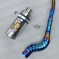 RDM 24 exhaust Pipe 51mm canister conical open specs exhaust Pipe for Wave 125 Xrm 110/125 Wave 100/