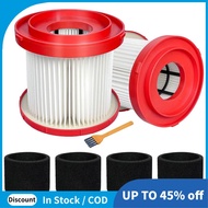 2Pack 49-90-1900 HEPA Filter for  Cordless  Vacuum 0780-20 0880-20,with 4 Foam Sleeve Filters&1 Brus