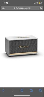 全新 Marshall STANMORE II 馬歇爾 無線音箱  Bluetooth Speaker