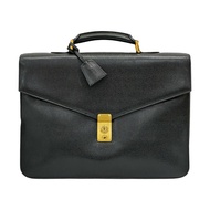 黑色 荔枝紋 牛皮 Vintage Briefcase 公事包【CHANEL 香奈兒】