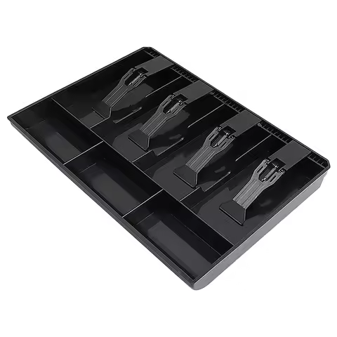 Cash Register Drawer - Cash Money Tray Replacement 4 Bill/3 Coin Cash Register Insert Tray,12.6 X 9.