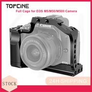 Topcine EOS กรง M50สำหรับ Canon EOS M5/M50/M50II กล้องที่มี3/8 “Arri Locating And Cold Shoe Mount สำ
