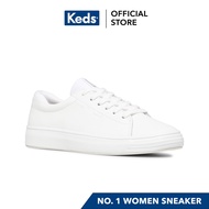 Keds Women's Alley Leather Lace-up Sneaker (White) WH65869