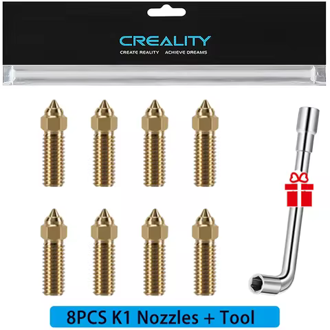 Creality K1 Nozzles 0.4mm,Offical Brass High-Speed Nozzles for Ender 3 V3 KE, K1, K1 MAX, CR-10 SE,C