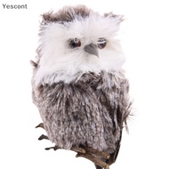 YST  Christmas Tree Decor Pendant Simulation Owl Ornaments Plush Toys Cute Doll Artificial Fur Toy Christmas Gift For Kids Home Decor YST
