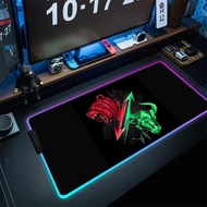 Stock market Chart Pattern Mouse Pad Trader RGB Desk Pad Boyfriend Gift Investor Forex Stock Mark