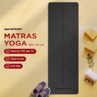 Practical PVC Anti-Slip Pilates Yoga Mat 173x61cm 183x61cm