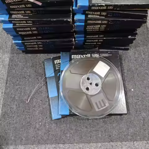 Maxell UD50-120 7 Inch Reel to Reel Tape 740m 1/4" Open Reel Recording Tape Vintage Used Audio Tape