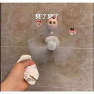 Toilet Night Light Fan with Remote Control – Perforation-Free Electric Fan for Cooling and Odor Cont
