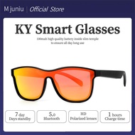 M juniu Smart Glasses Ky Headphones Bluetooth Headset Sport Anti-Blu-ray Wireless Earphones Built-in Speaker Not Bone Conduction