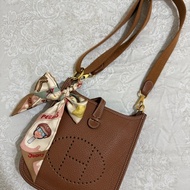Hermes mini evelyne 金棕