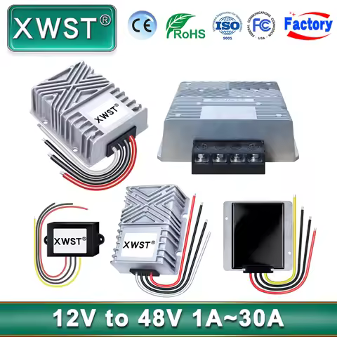 XWST DC to DC Boost Converter 10V-45V 12V 24V 36V to 48V 1A 3A 5A 8A-15A 25A 30A Step Up Module 10V-