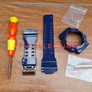 FF GLOSSY DONGKERbiru STRAP WATCH STRAP bezel strap bnb casio g shock g shock ga 100 gd 100 gax 100 