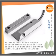 Wired Burglar Alarm Bottom Floor Roller Shutter Magnetic Magnet Door Sensor 75mm Sense Max NC ARS004