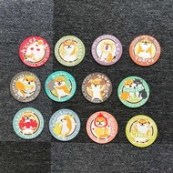 倉屋新品 柴犬x十二星座 杯墊 10cm