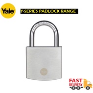 YALE Y120B Mangga Rumah Series Outdoor New Boron Shackle Brass Padlock with Chrome Finish 40/50/60/70