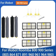 โรลเลอร์สำหรับ IRobot Roomba 800ชุด900 805 864 871 891 960 961 964 980เครื่องกรอง HEPA อุปกรณ์อะไหล่