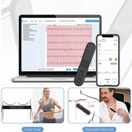 24 Hours Bluetooth AI Holter ECG Monitoring Wearable ECG EKG  Rechargeable Monitor 17 Abnormal ECG P