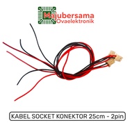 AC Socket Connector Cable 25cm - 2pin