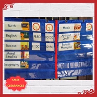 【CLEARANCE】Daily Time-Table Pocket Chart