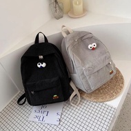 SELILINGSHOP PLK Latest Korean Style Casual Trendy Two Eye School Backpack LV0317