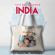 Souvenirs YA Souvenirs Tote Bag India Overseas - Souvenirs Tote Bag India Happy City Tourism Culture
