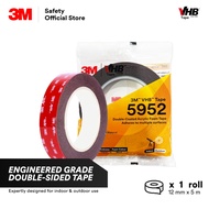 3M™ VHB 5952 Mini Pack/Double Sided Acrylic Foam Tape/Very Heavy Duty /Indoor Outdoor [12mm x 5M] IA