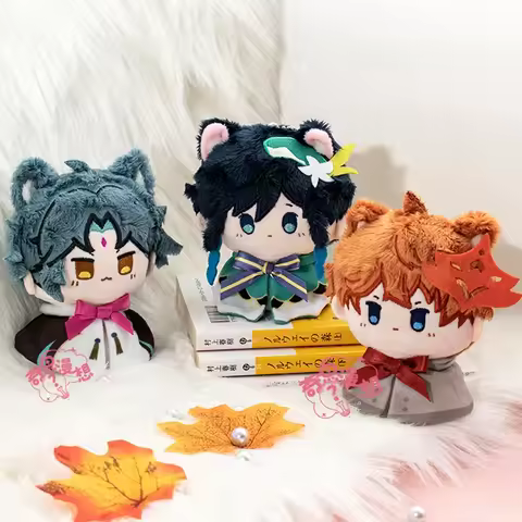 Kawaii Genshin Impact Anime Tartaglia Venti Zhongli Kazuha Xiao Cosplay Plush Dango Bag Pendant Keyc
