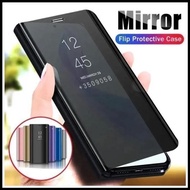 DY65 - Samsung Galaxy A10s A107 Clear View Standing Case Hard Casing Flip Cover Book Mirror Cover Ha