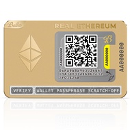 Ballet Real Ethereum (ETH), 24K Gold-Plated - Physical Cryptocurrency Wallet with Multicurrency Supp