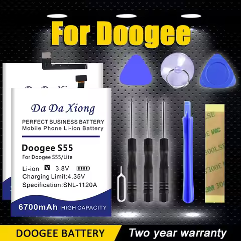 Battery For Doogee X5 F5 X6 X7 X9 Y8 X53 X55 X70 S70 BL5500 BL7000 BL12000 S30 S50 S55 S60 Y7 Y100X